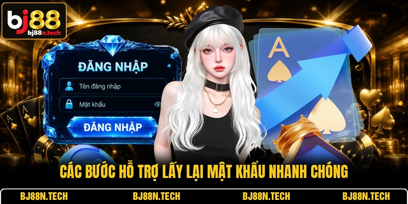Các bước hỗ trợ lấy lại mật khẩu nhanh chóng Các bước hỗ trợ lấy lại mật khẩu nhanh chóng