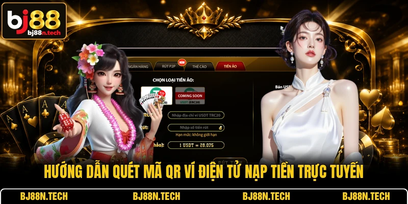Hướng dẫn quét mã QR ví điện tử nạp tiền trực tuyến